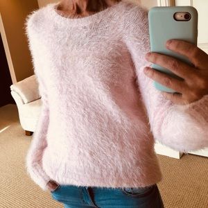 Fuzzy Pink Sweater
